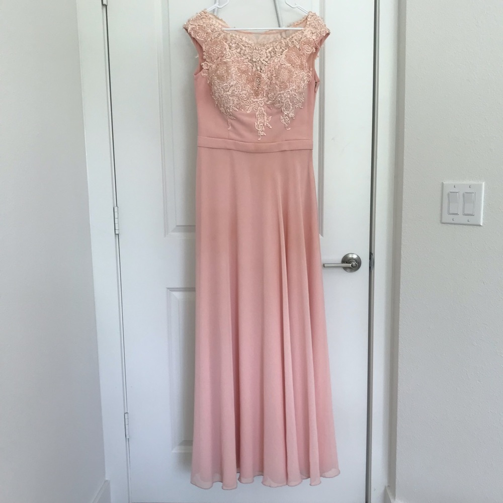 Blush Embellished Tulle Dress